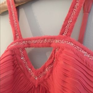BCBGmaxazria Watermelon/Coral Cocktail Dress